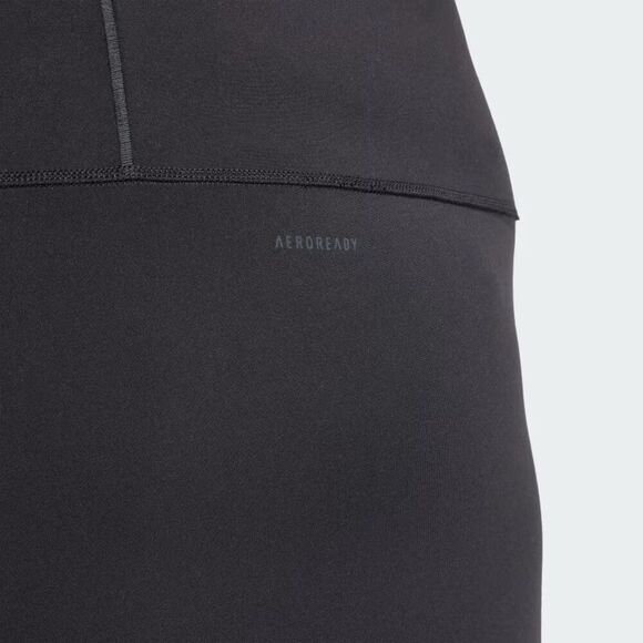 Adidas All Me 7/8 Ankle Leggings Women's 1X Black Stretch Elastic Waist APP1206 - Picture 5 of 12